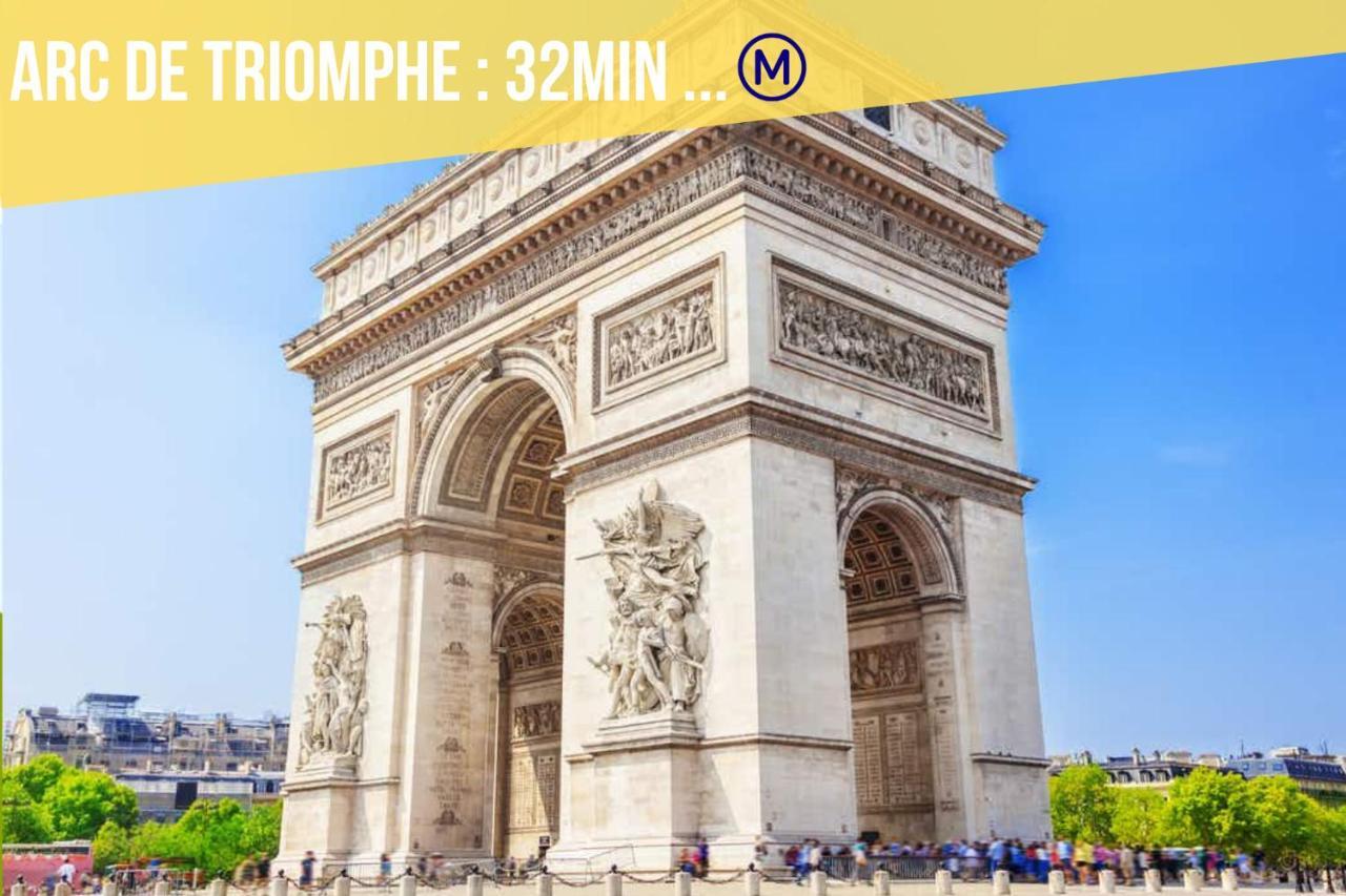 Immotovo - Suite Moderne - Paris 8 Min - Parking - Netflix Villejuif Exterior foto